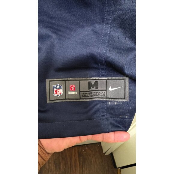 Nike NFL Seahawks #56 Brooks On Field Jersey Size M Navy 100% Polyester Mens App - Picture 5 of 8